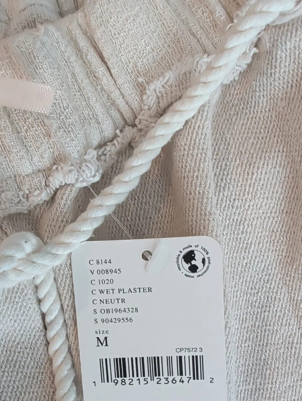 Nwt Free People Neutral Cream Drawstring Sweatpants